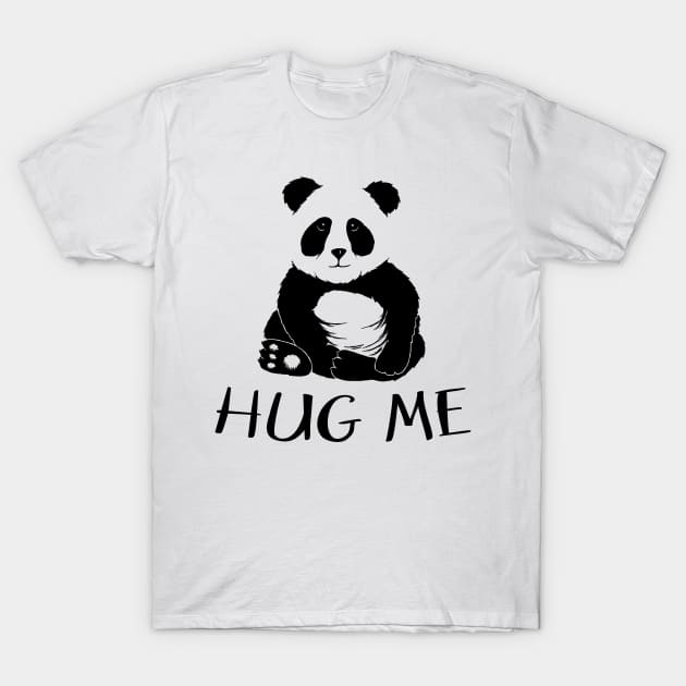 Cute Hug Me Panda Bear Tshirt | Fancy Panda-Lover T-Shirt by SkizzenMonster